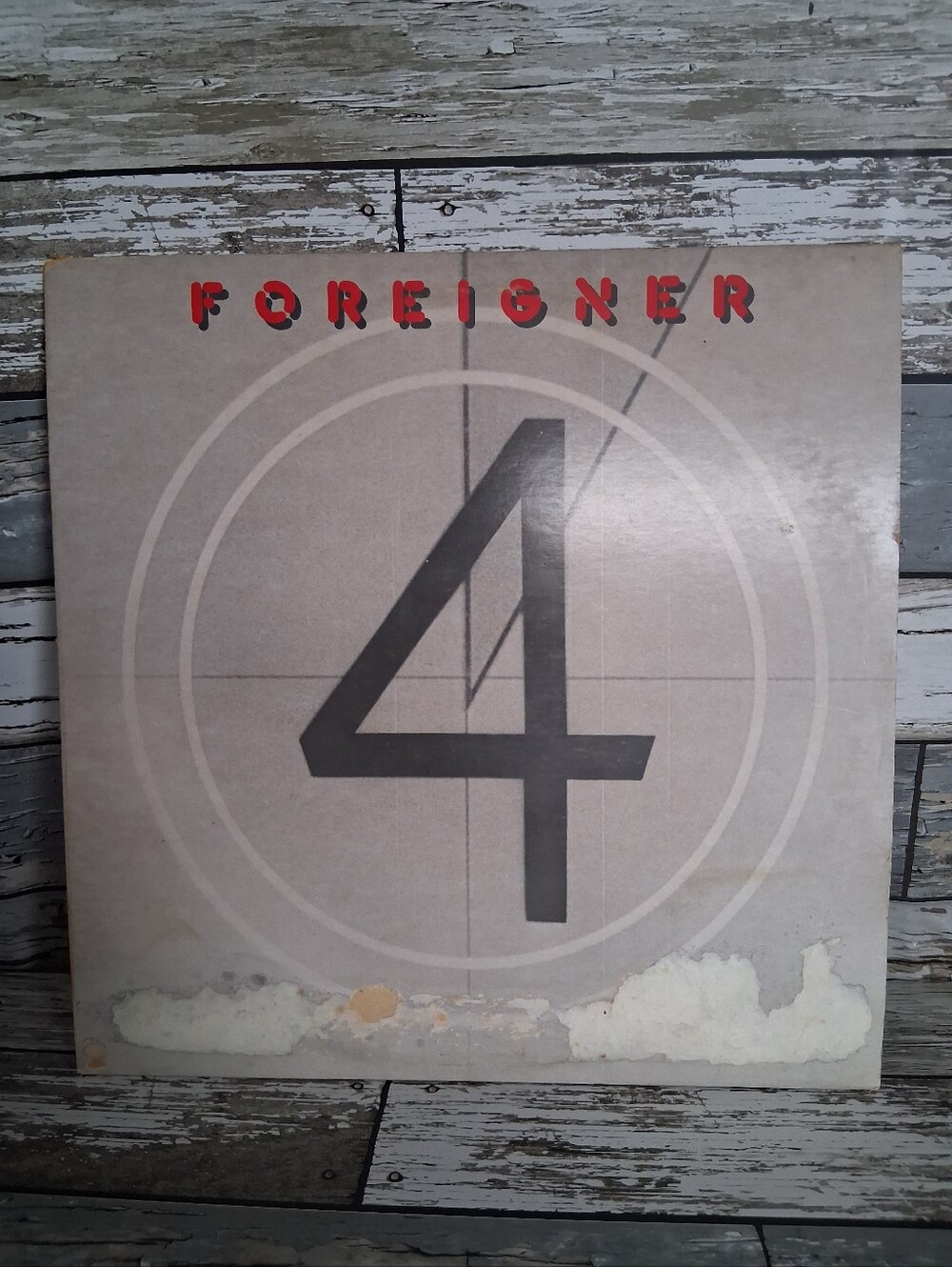 Foreigner "4" Vinyl LP - Grey with Red Logo